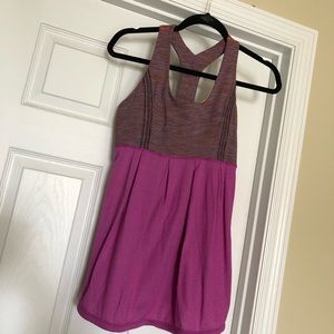 Lululemon purple babydoll tank